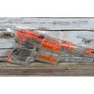 NERF Shadow ICS-6 N-Strike Translucent Blaster Toy Gun Foam Dart Hasbro GLOWS